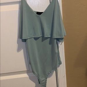 Never worn light sea foam color top
